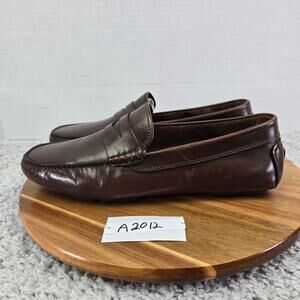 To Boot New York Mens 8 Palo Alto Brown Moc Toe Driving Moccasins Penny Loafer